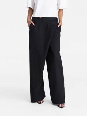 NWT KBB by Kahlana - Women's Mid-Rise Straight Leg 'The Classic Trouser', black